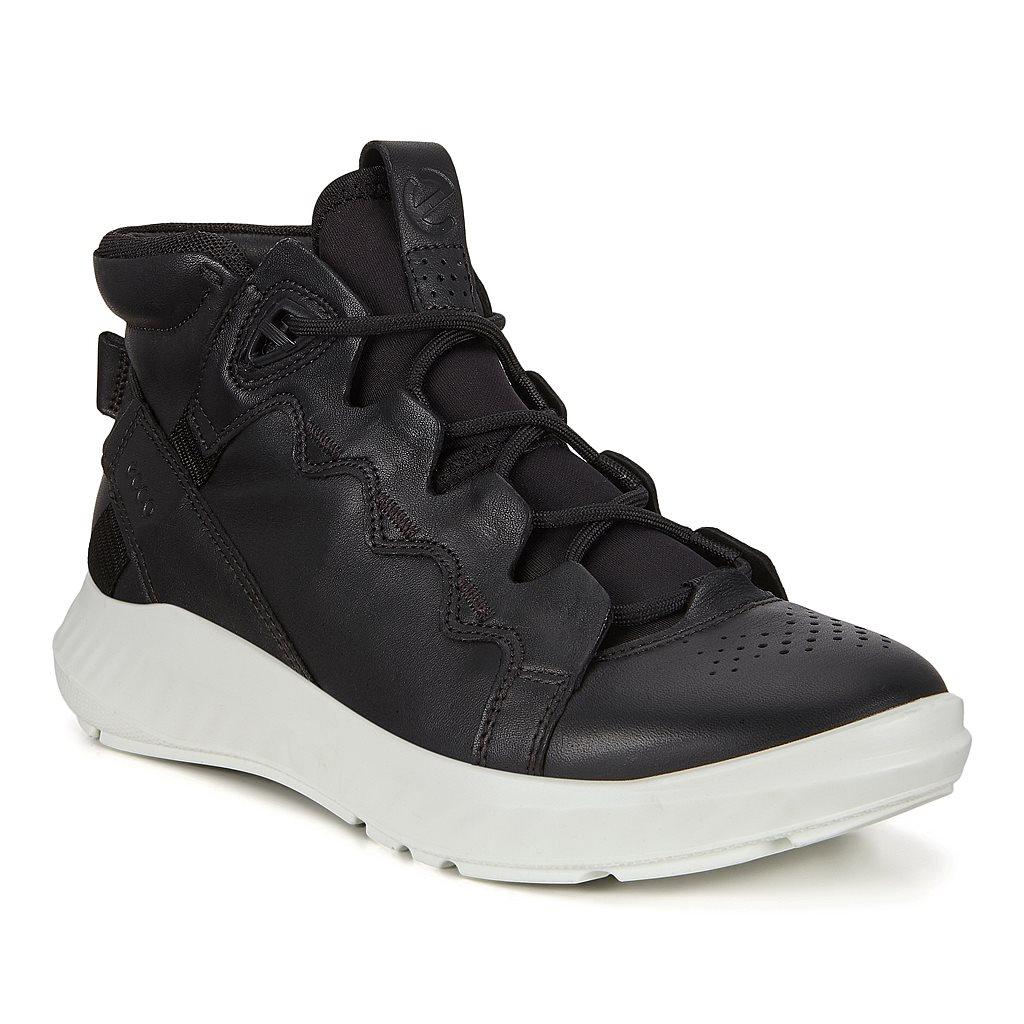 Ecco St.1 Lite Womens Sneakers In Black - India HWM-157394